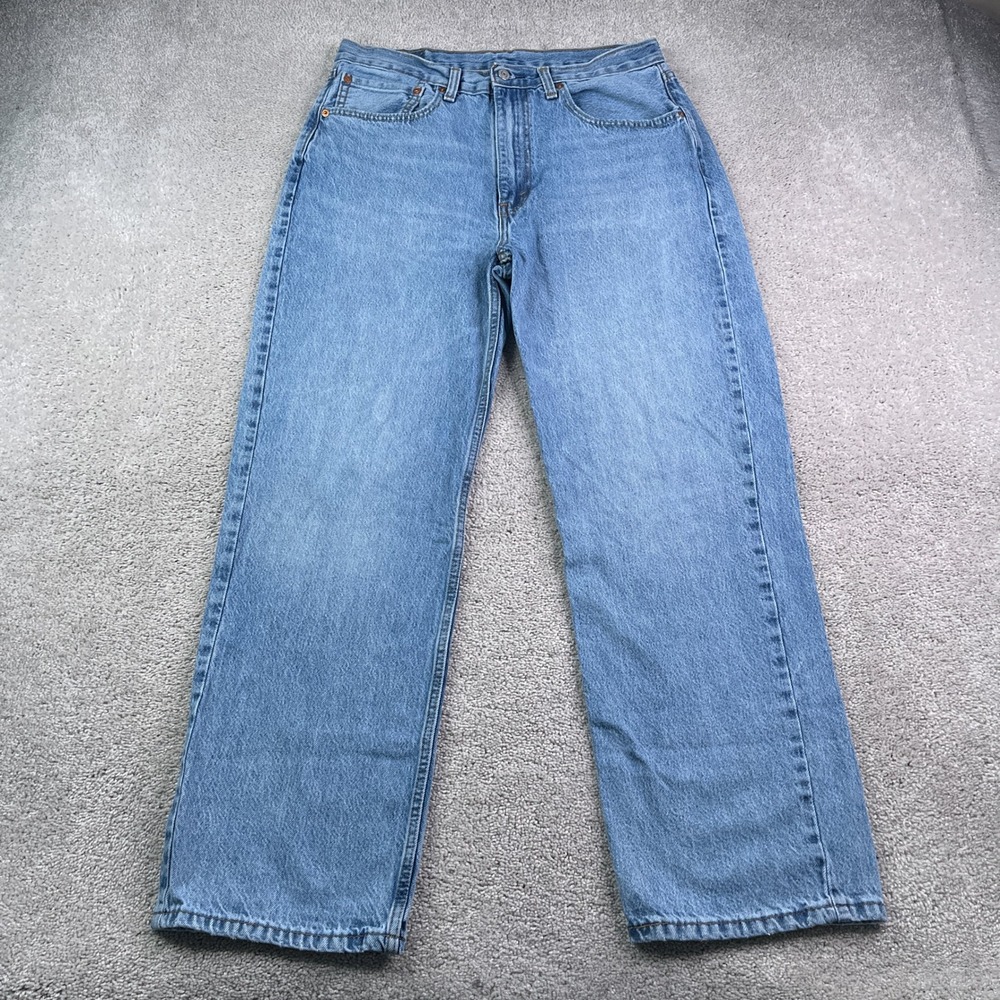 Levis Jeans Mens 34x32 Blue 565 Loose Straight Fit Baggy Skater Streetwear Denim